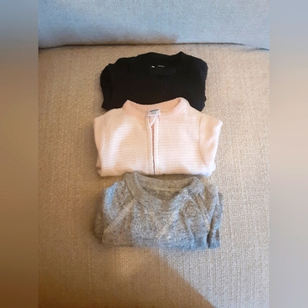 Gap & Old Navy Brands Infant Sleepers 3 Pair Multicolor Size 0-3Months